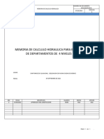 Memoria de Calculo Hidraulica Edificio 4 Niveles PDF
