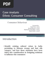 Ethnic Consumers Consulting Case Study