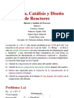 Problemas de Cinética, Catálisis y Diseño de Reactores