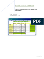 Ejercicios de Formato y Fórmulas PDF