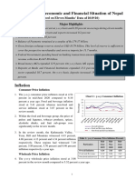 Current Macroeconomic and Financial Situation. English. Based On Eleven Months Data of 2019.20 3 PDF