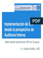 La implementación de ERP desde la perspectiva de Auditoría Interna - Budiño 2013