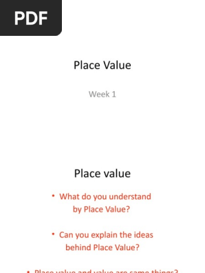 Place Value