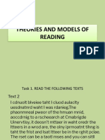 Theories and Models of Reading