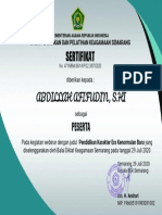 (BDK Semarang) Webinar Pendidikan Karakter Era Kenormalan Baru-ABDILLAH AFIFUDIN, S.HI