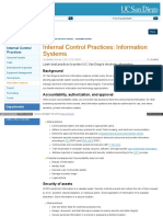 Internal Control Practices: Information Systems: Faculty & Staff