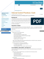 Internal Control Practices: Cash: Faculty & Staff
