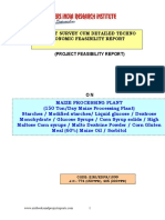 Market Survey Cum Detailed Techno Economic Feasibility Report