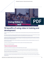 10 Benefits of Using Video in Training and Development L Moovly PDF