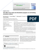 The Effect of An Early Oral Stimulation Program On Oral Feeding of Preterm Infants