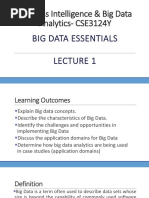 Business Intelligence & Big Data Analytics-CSE3124Y