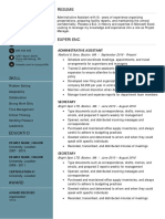 Clean Resume Template Ocean