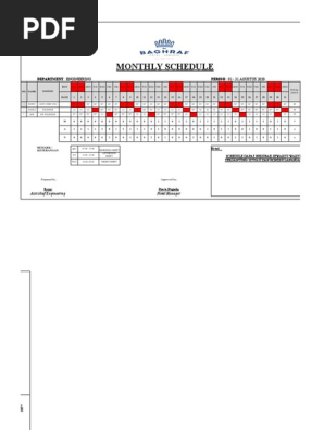 SCHEDULE ENG