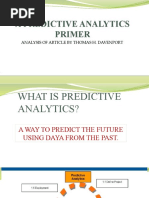 A Predictive Analytics Primer