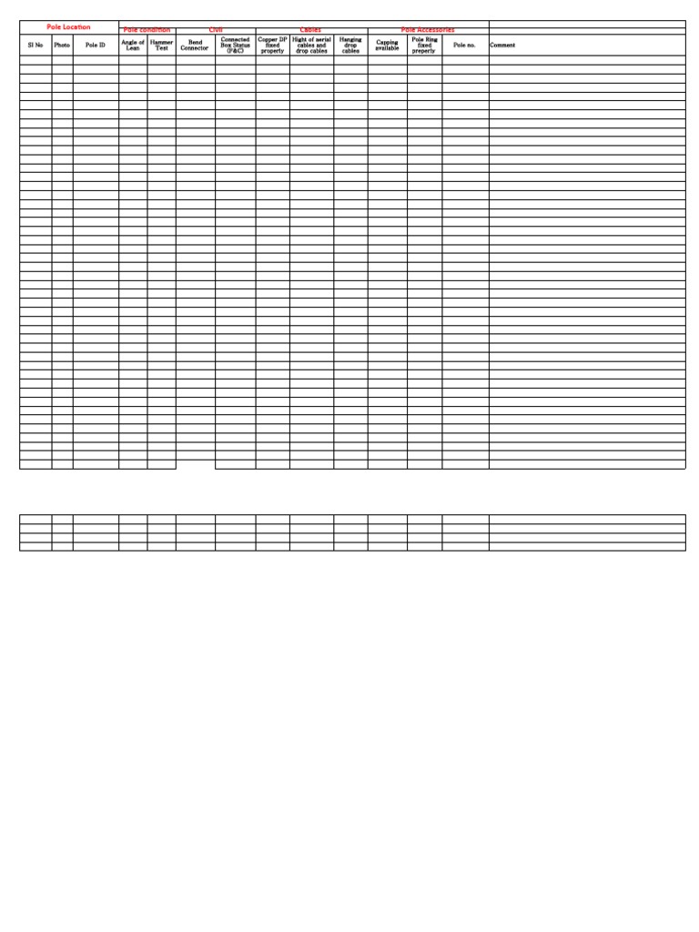Pole Inspection and Condition Report | PDF