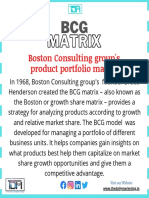 Boston Consulting Group's Product Portfolio Matrix