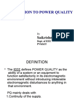 Introduction to Power Quality Issues