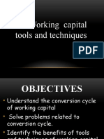 Working Capital Tools and Techniques