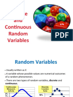 Discrete and Continous Random Variables