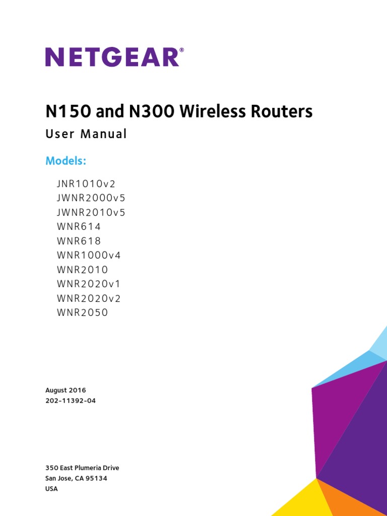 N150 and N300 Wireless Routers: User Manual | PDF | Ip Address | Wi Fi
