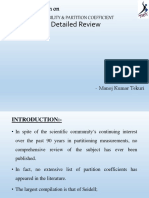 Detailed Review: Solubility & Partition Coefficient Presentation On