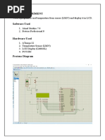 Aim of Experiment: Write A Program To Read Temperature From Sensor (LM35) and Display It in LCD