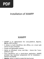 Xaamp Installation PDF