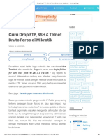 Cara Drop FTP, SSH & Telnet Brute Force Di Mikrotik - Venturaz Blog