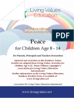 Living Values Education Rainbow Booklet Activity Children 8 14 Peace