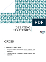 Debating Strategies - Rules