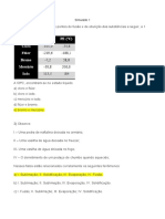 Simulado 1 - Estudos sobre estados físicos, modelos atômicos e classificação de substâncias