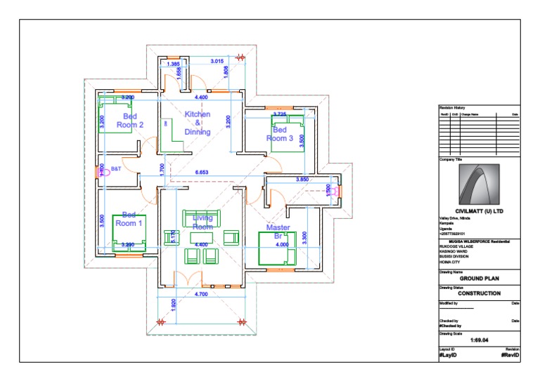 Ground Plan for Residential Project | PDF