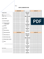 Hso G Dental Form PDF