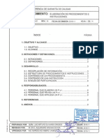 P.SGC.DG-21, Rev 16 Elaboración de procedimientos e instrucciones