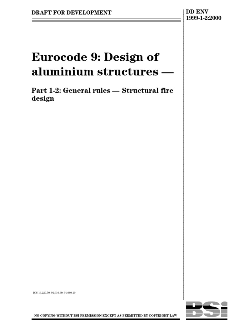 Eurocode 9 Design of Aluminium Structures 12 | PDF