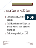 3-9 NOR Gates and NAND Gates