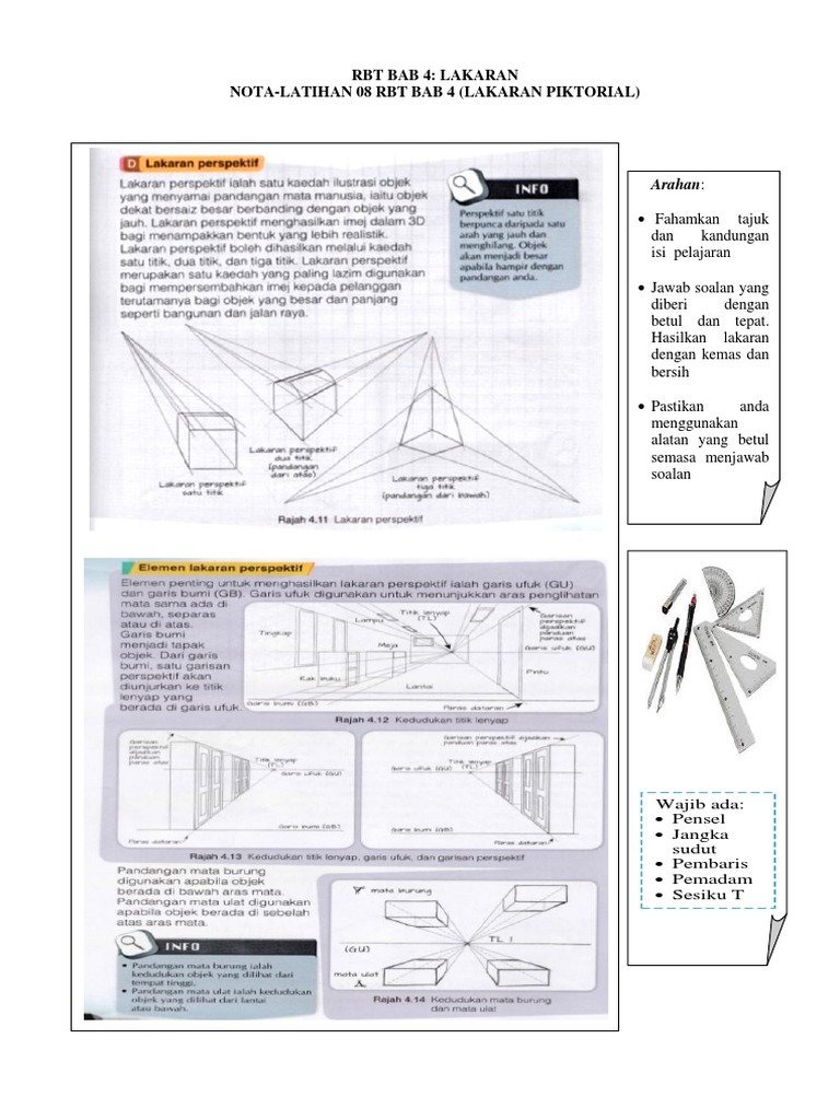 RBT Bab 4 Lakaran Perspektif | PDF