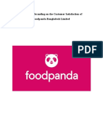 Effect of Rebranding On The Customer Satisfaction of Foodpanda Bangladesh Limited