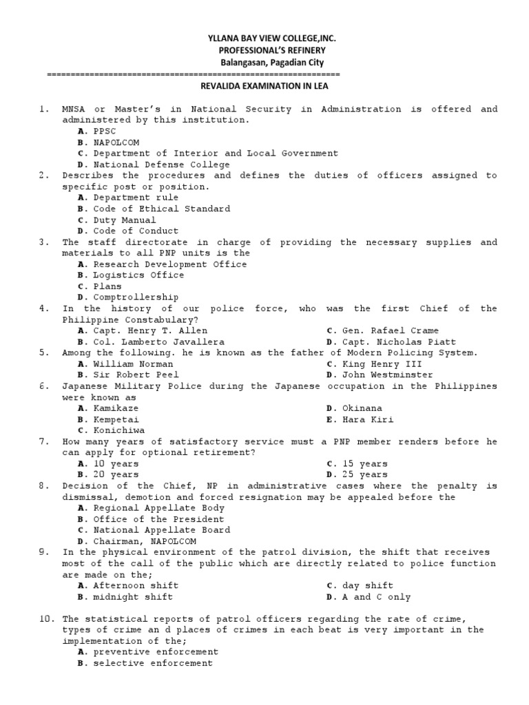 Revalida Exam Overview and Examples | PDF | Criminology | Death