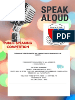Speak Aloud: Public Speaking Competition