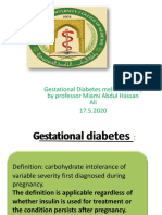 GDM Screening, Diagnosis and Management