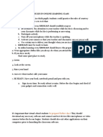 Rules in Online Learning Class KLIA Provides The Setting in Which Pupils/students Could Practice The Rules of Courtesy