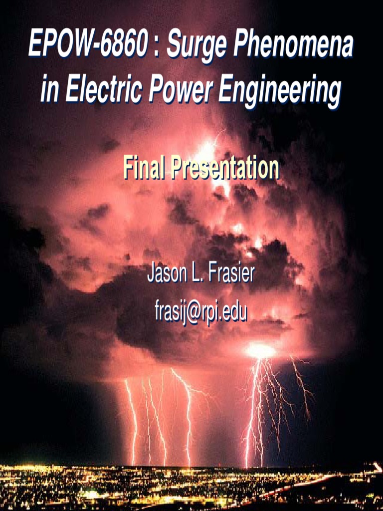 EPOW6860 in Electric Power Engineering PDF Electrical Resistance