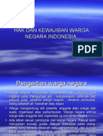 Hak Dan Kewajiban Warga Negara Indonesia