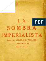 Alfredo L Palacios - La Sombra Imperialista.1928