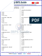 Expected Missing Number Series Questions PDF For Bank PO/ Clerk Prelims Exam