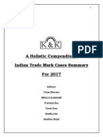 A Holistic Compendium: Indian Trade Mark Cases Summary For 2017