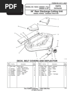 WheelHorse 36 Inch Rear Discharge Mower Deck Parts List