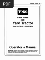 Download Toro Wheel Horse 264-H owners manual by Kevins Small Engine and Tractor Service SN47347525 doc pdf