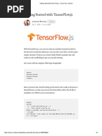 Getting Started With TensorFlow - Js - TensorFlow - Medium